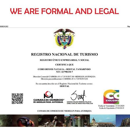 Hostal Tamarindo Inn Медельин Экстерьер фото